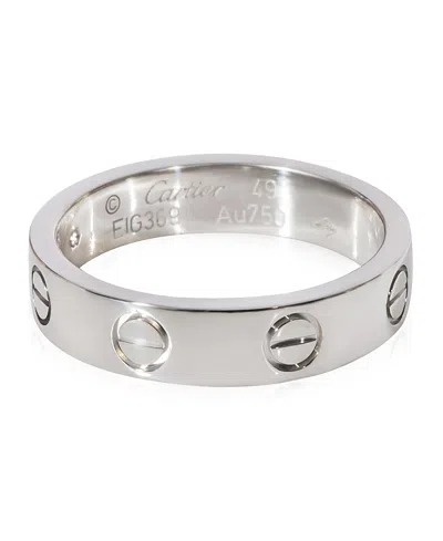 Pre-owned Pre-owned Cartier  Cartier Love 18k White Gold Wedding Band