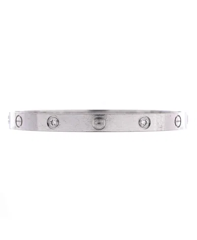 Pre-owned Pre-owned Cartier  Cartier Love 4 Diamond Bracelet 18k White Gold And Diamonds