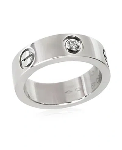 Pre-owned Cartier  Cartier Love 950 Platinum Ring In Metallic