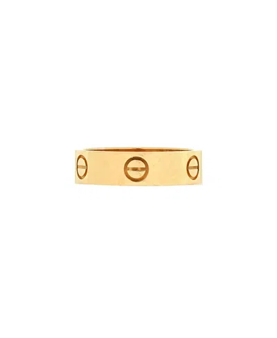 Pre-owned Pre-owned Cartier  Cartier Love Band Ring 18k Gold