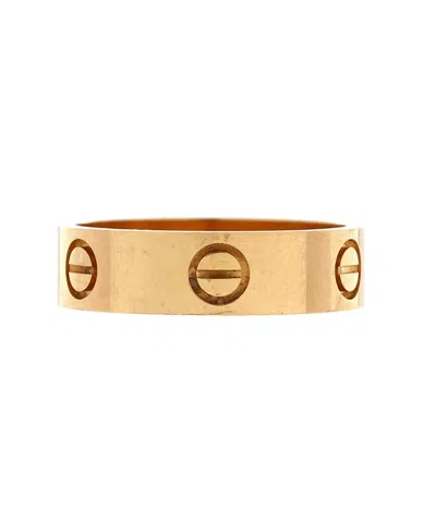 Pre-owned Pre-owned Cartier  Cartier Love Band Ring 18k Gold