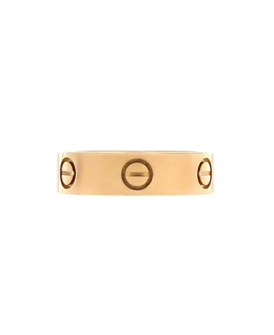 Pre-owned Pre-owned Cartier  Cartier Love Band Ring 18k Gold