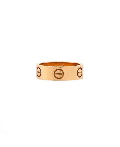 Pre-owned Pre-owned Cartier  Cartier Love Band Ring 18k Gold