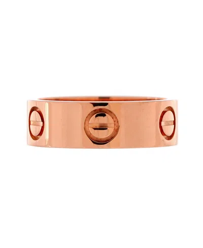 Pre-owned Pre-owned Cartier  Cartier Love Band Ring 18k Rose Gold