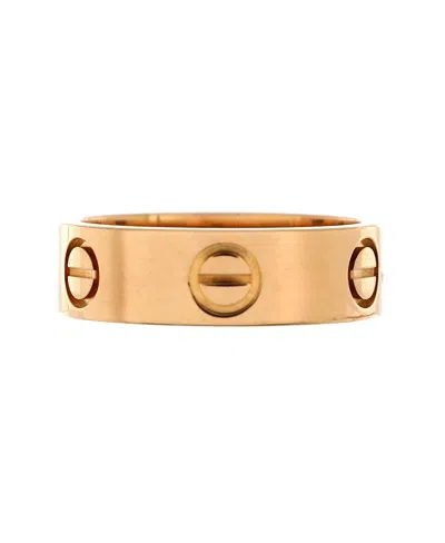 Pre-owned Pre-owned Cartier  Cartier Love Band Ring 18k Rose Gold