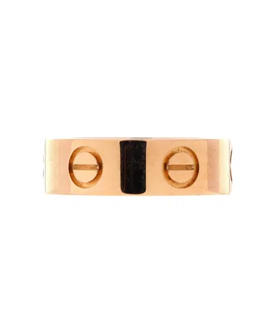 Pre-owned Pre-owned Cartier  Cartier Love Band Ring 18k Rose Gold