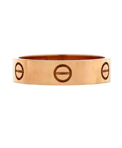 Pre-owned Pre-owned Cartier  Cartier Love Band Ring 18k Rose Gold