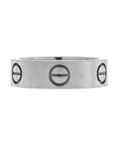 Pre-owned Pre-owned Cartier  Cartier Love Band Ring 18k White Gold