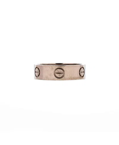 Pre-owned Pre-owned Cartier  Cartier Love Band Ring 18k White Gold
