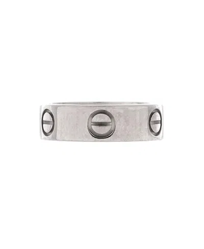 Pre-owned Pre-owned Cartier  Cartier Love Band Ring 18k White Gold