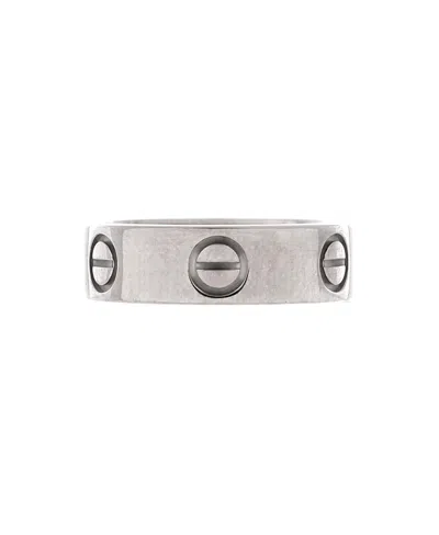 Pre-owned Pre-owned Cartier  Cartier Love Band Ring 18k White Gold