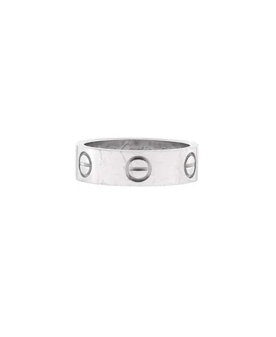 Pre-owned Pre-owned Cartier  Cartier Love Band Ring 18k White Gold