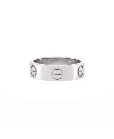 Pre-owned Pre-owned Cartier  Cartier Love Band Ring 18k White Gold