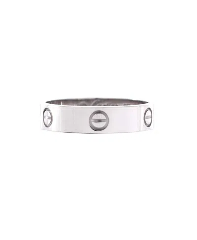 Pre-owned Pre-owned Cartier  Cartier Love Band Ring 18k White Gold