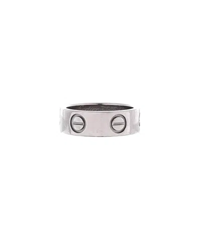Pre-owned Pre-owned Cartier  Cartier Love Band Ring Platinum In Silver