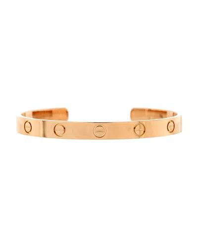 Pre-owned Cartier  Cartier Love Cuff Bracelet 18k Rose Gold