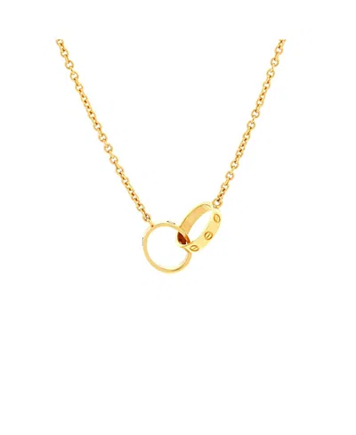 Pre-owned Pre-owned Cartier  Cartier Love Interlocking Necklace 18k Gold