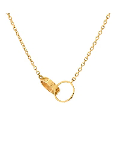 Pre-owned Pre-owned Cartier  Cartier Love Interlocking Necklace 18k Gold