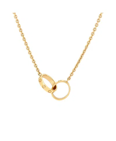 Pre-owned Pre-owned Cartier  Cartier Love Interlocking Necklace 18k Gold