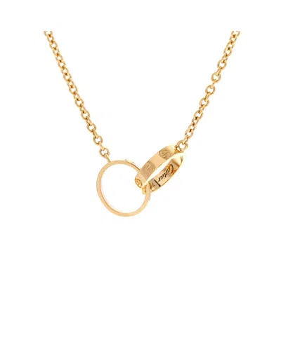 Pre-owned Pre-owned Cartier  Cartier Love Interlocking Necklace 18k Gold