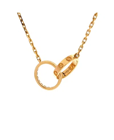 Pre-owned Pre-owned Cartier  Cartier Love Interlocking Necklace 18k Gold