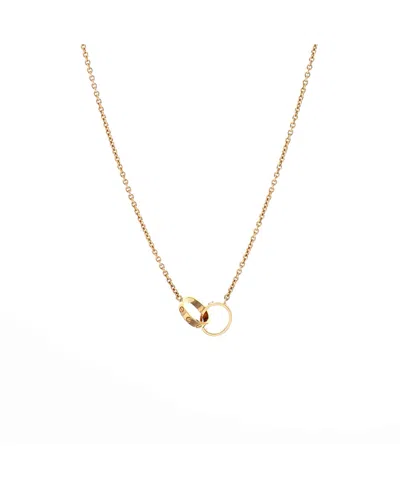 Pre-owned Pre-owned Cartier  Cartier Love Interlocking Necklace 18k Gold, 17"