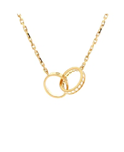 Pre-owned Pre-owned Cartier  Cartier Love Interlocking Necklace 18k Gold And Diamonds