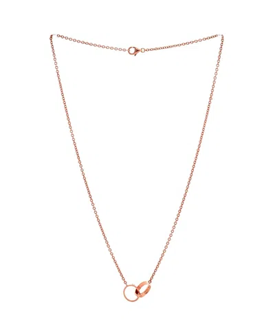 Pre-owned Pre-owned Cartier  Cartier Love Interlocking Necklace 18k Rose Gold