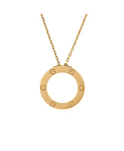 Pre-owned Pre-owned Cartier  Cartier Love Pendant Necklace 18k Gold