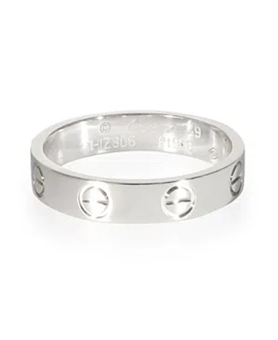 Pre-owned Cartier  Cartier Love Wedding Band In 950 Platinum
