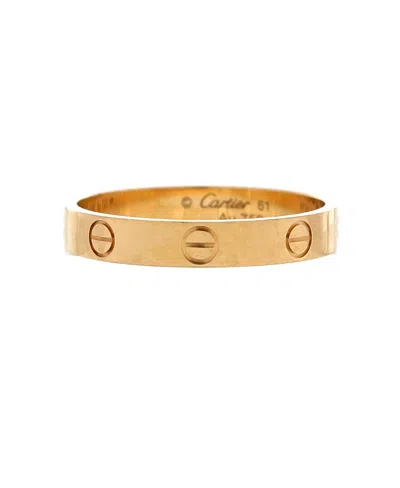 Pre-owned Pre-owned Cartier  Cartier Love Wedding Band Ring 18k Gold