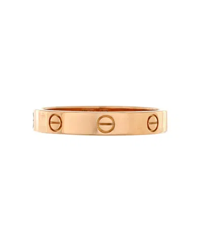 Pre-owned Pre-owned Cartier  Cartier Love Wedding Band Ring 18k Rose Gold