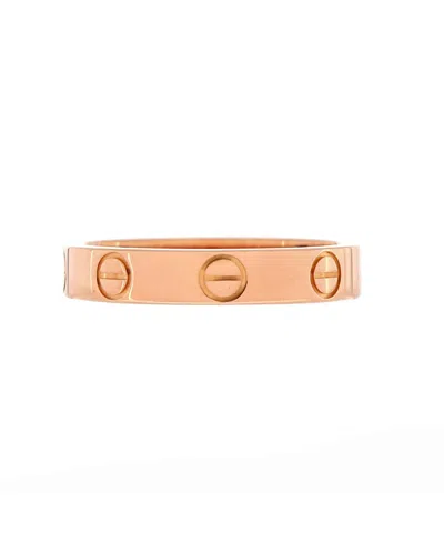 Pre-owned Pre-owned Cartier  Cartier Love Wedding Band Ring 18k Rose Gold