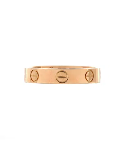 Pre-owned Pre-owned Cartier  Cartier Love Wedding Band Ring 18k Rose Gold