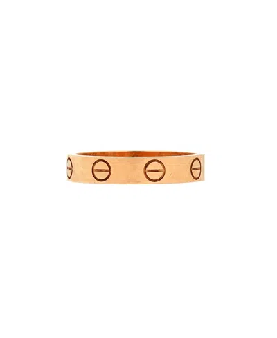 Pre-owned Pre-owned Cartier  Cartier Love Wedding Band Ring 18k Rose Gold