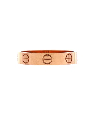 Pre-owned Pre-owned Cartier  Cartier Love Wedding Band Ring 18k Rose Gold
