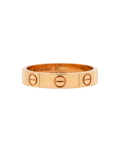 Pre-owned Pre-owned Cartier  Cartier Love Wedding Band Ring 18k Rose Gold