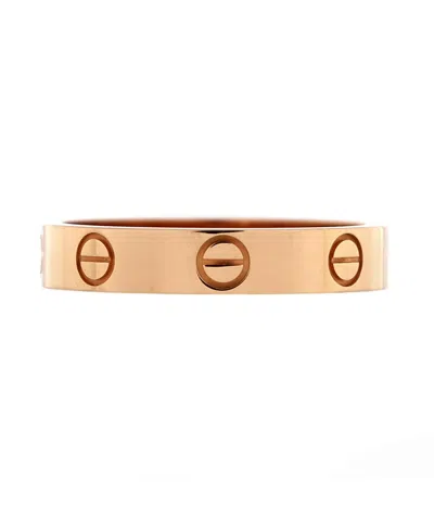 Pre-owned Pre-owned Cartier  Cartier Love Wedding Band Ring 18k Rose Gold