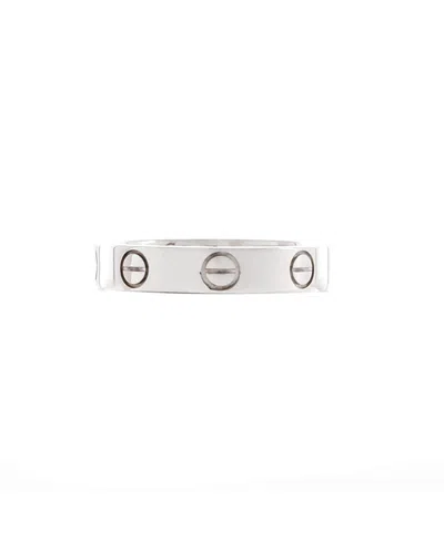 Pre-owned Pre-owned Cartier  Cartier Love Wedding Band Ring 18k White Gold