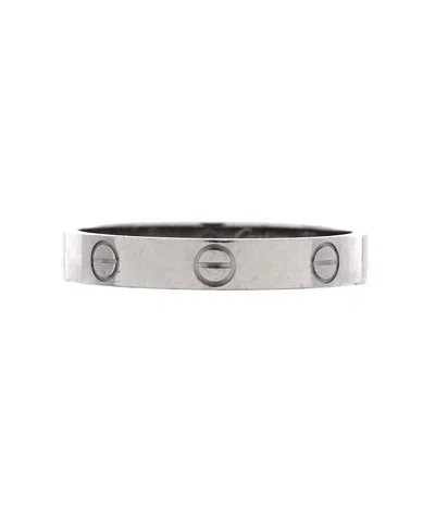 Pre-owned Pre-owned Cartier  Cartier Love Wedding Band Ring 18k White Gold