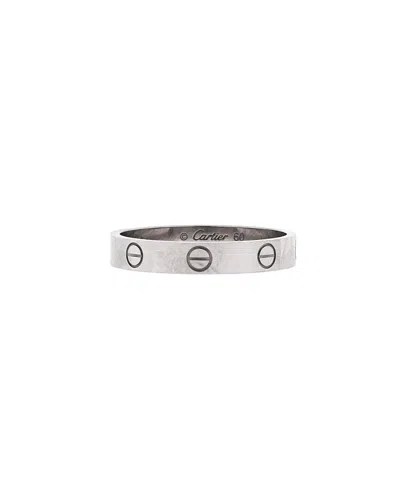 Pre-owned Pre-owned Cartier  Cartier Love Wedding Band Ring 18k White Gold