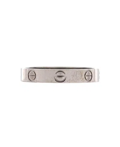 Pre-owned Pre-owned Cartier  Cartier Love Wedding Band Ring 18k White Gold