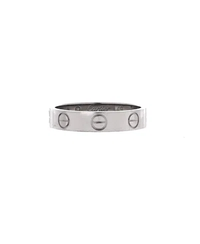Pre-owned Pre-owned Cartier  Cartier Love Wedding Band Ring 18k White Gold