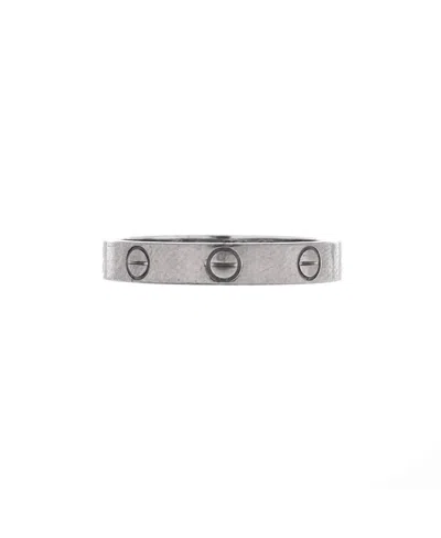 Pre-owned Pre-owned Cartier  Cartier Love Wedding Band Ring 18k White Gold