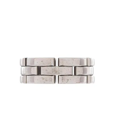 Pre-owned Pre-owned Cartier  Cartier Maillon Panthere 3 Row Ring 18k White Gold
