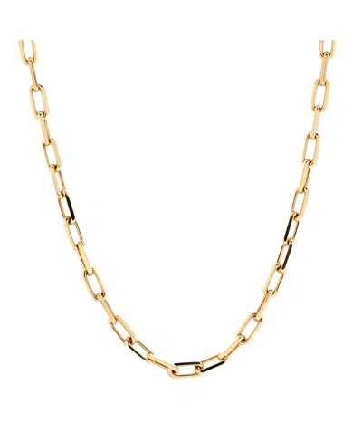 Pre-owned Pre-owned Cartier  Cartier Medium Santos De Cartier Chain Necklace 18k Gold