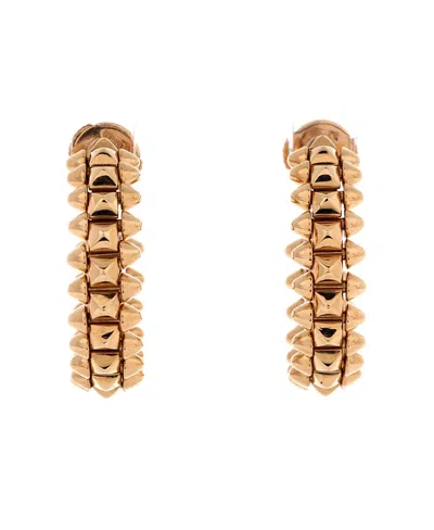 Pre-owned Pre-owned Cartier  Cartier Small 16.2mm Clash De Cartier Earrings 18k Rose Gold In Pink