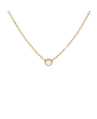 Pre-owned Pre-owned Cartier  Cartier Small Cartier D'amour Pendant Necklace 18k Gold And Diamond