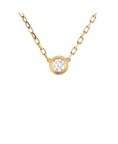 Pre-owned Pre-owned Cartier  Cartier Small Cartier D'amour Pendant Necklace 18k Rose Gold With Diamond
