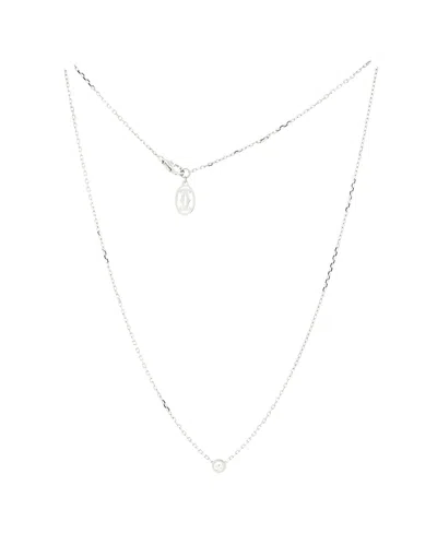 Pre-owned Pre-owned Cartier  Cartier Small Cartier D'amour Pendant Necklace 18k White Gold With Diamond